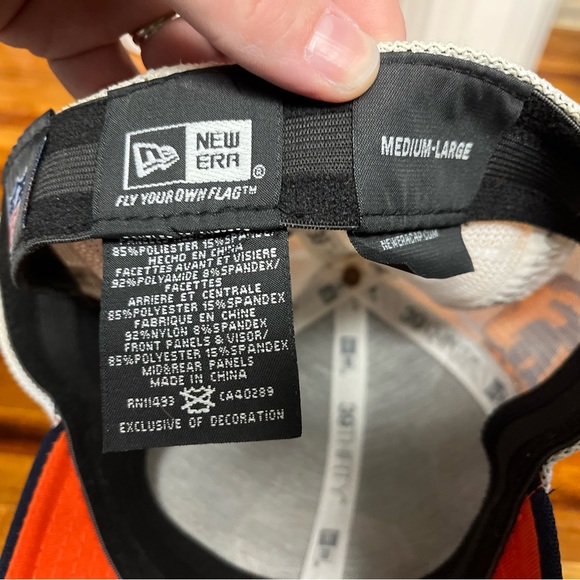 NFL New Era Chicago Bears fitted logo mascot hat size medium large - Picture 10 of 11